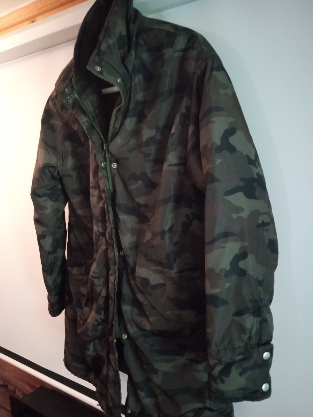 Men's Camo Field Jacket - Green Camouflage - Picture 4 of 6